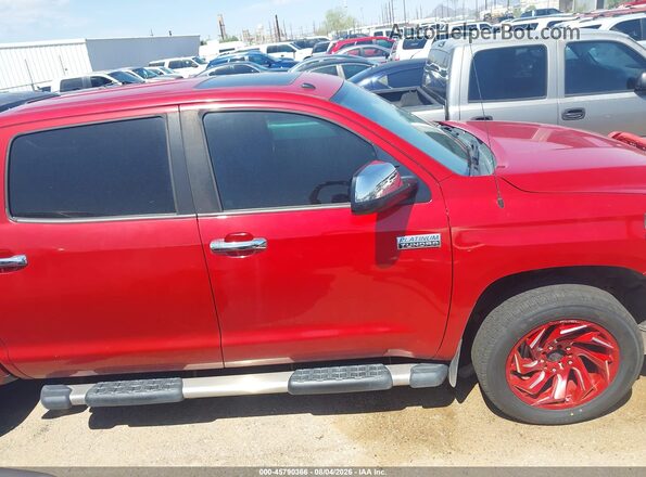 5TFAY5F10KX813746 2019 TOYOTA TUNDRA Red Vista interior trasera