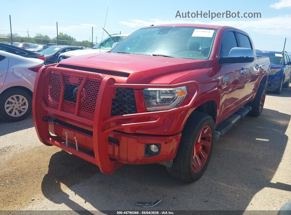 5TFAY5F10KX813746 2019 TOYOTA TUNDRA Red Vista tres cuartos delantera izquierda