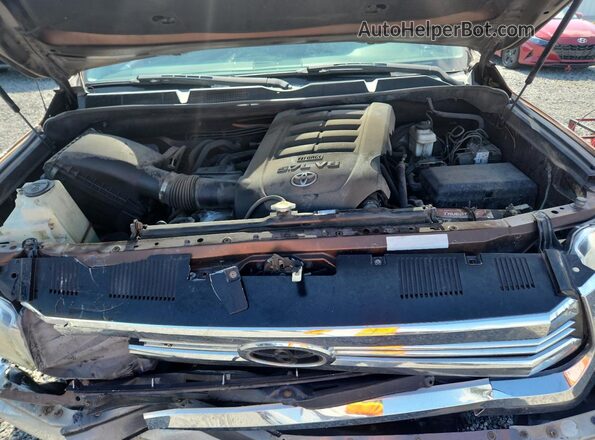 5TFAY5F12HX604114 2017 TOYOTA TUNDRA Brown Rear interior view