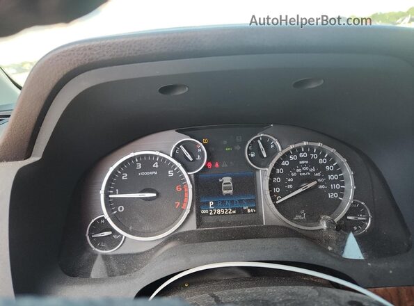5TFAY5F12HX604114 2017 TOYOTA TUNDRA Brown Instrument cluster view