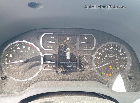5TFAY5F13LX872856 2020 TOYOTA TUNDRA Black ხელსაწყოთა პანელის ხედი