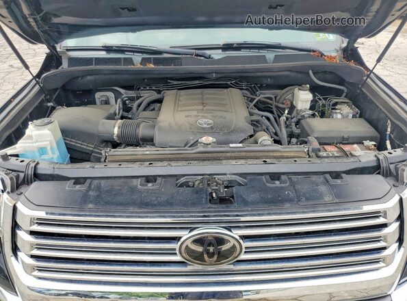 5TFAY5F13LX872856 2020 TOYOTA TUNDRA Black უკანა სალონის ხედი