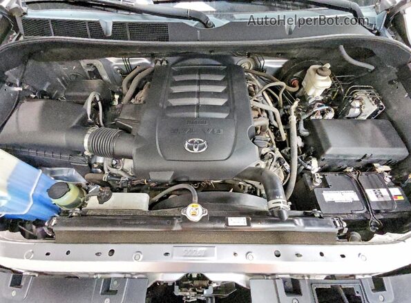 5TFAY5F14MX983871 2021 TOYOTA TUNDRA Серебряный Вид задней части салона