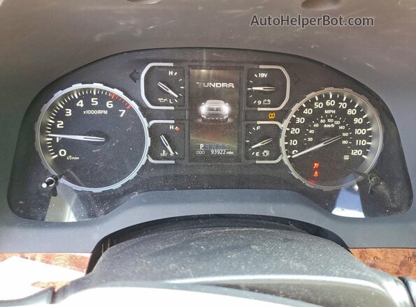 5TFAY5F15KX800281 2019 TOYOTA TUNDRA Black Вид щитка приладів
