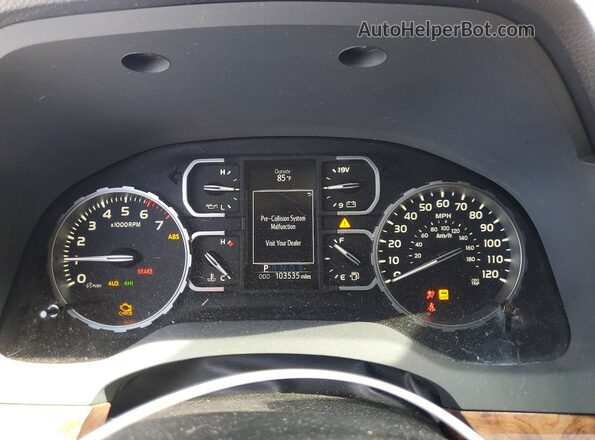 5TFAY5F17KX821410 2019 TOYOTA TUNDRA Brown ხელსაწყოთა პანელის ხედი