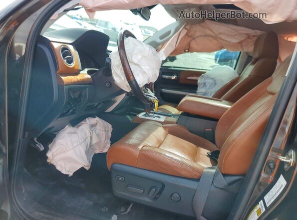 5TFAY5F17KX821410 2019 TOYOTA TUNDRA Brown წინა სალონის ხედი