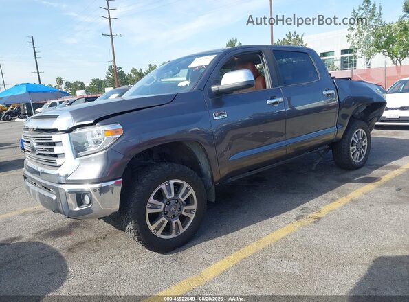 5TFAY5F17KX861941 2019 TOYOTA TUNDRA Gray Vista tres cuartos delantera izquierda