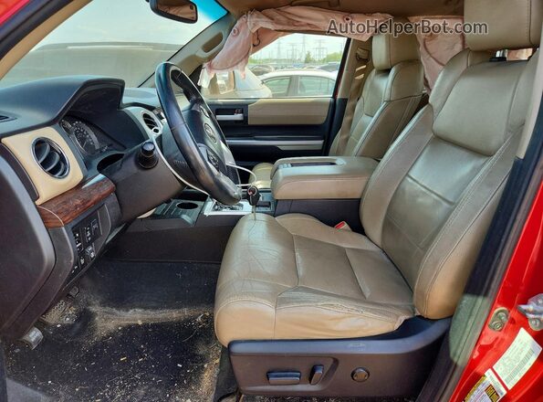 5TFBW5F19GX507548 2016 TOYOTA TUNDRA Red Vista interior delantera