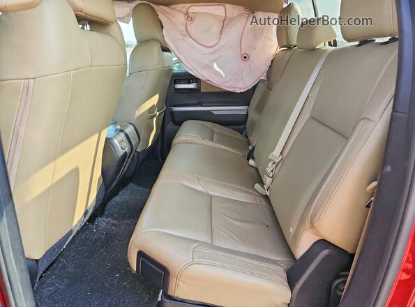 5TFBW5F19GX507548 2016 TOYOTA TUNDRA Red Vista de los asientos traseros