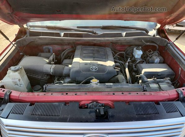 5TFBW5F19GX507548 2016 TOYOTA TUNDRA Red Vista interior trasera