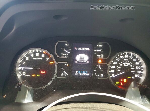 5TFBY5F18LX889334 2020 TOYOTA TUNDRA Silver ხელსაწყოთა პანელის ხედი