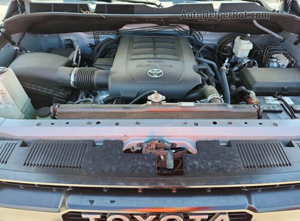 5TFBY5F19JX733834 2018 TOYOTA TUNDRA Gray Вид задньої частини салону