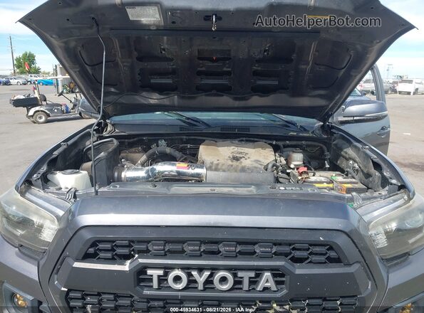5TFCZ5AN2HX050377 2017 TOYOTA TACOMA Gray Вид ззаду