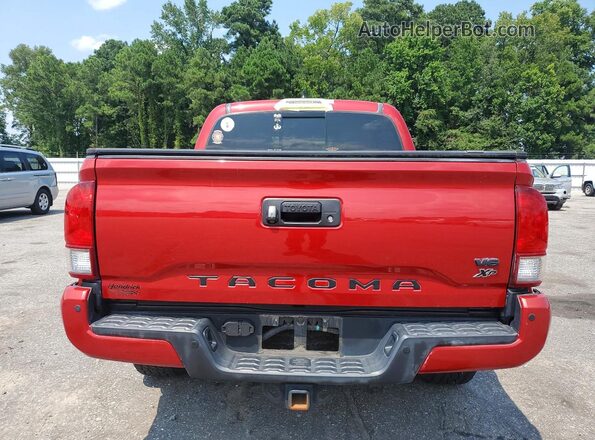 5TFCZ5AN2HX091771 2017 TOYOTA TACOMA Red უკანა ხედი