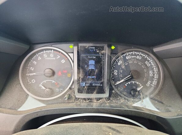 5TFCZ5AN2KX202004 2019 TOYOTA TACOMA Black Instrument cluster view