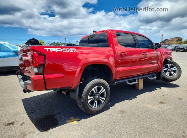 5TFCZ5AN3KX204828 2019 TOYOTA TACOMA Красный Задняя правая четверть