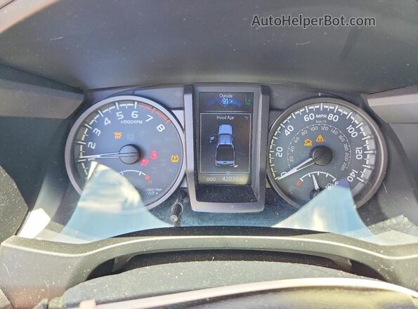 5TFCZ5AN3KX204828 2019 TOYOTA TACOMA Красный Вид щитка приборов