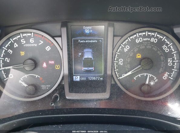 5TFCZ5AN6GX044015 2016 TOYOTA TACOMA White უკანა სავარძლების ხედი