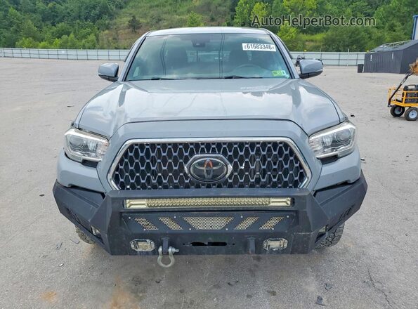 5TFCZ5AN6KX207660 2019 TOYOTA TACOMA Gray წინა ხედი