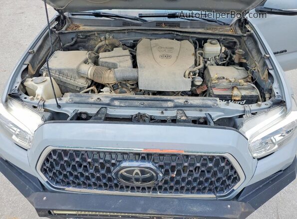 5TFCZ5AN6KX207660 2019 TOYOTA TACOMA Gray უკანა სალონის ხედი