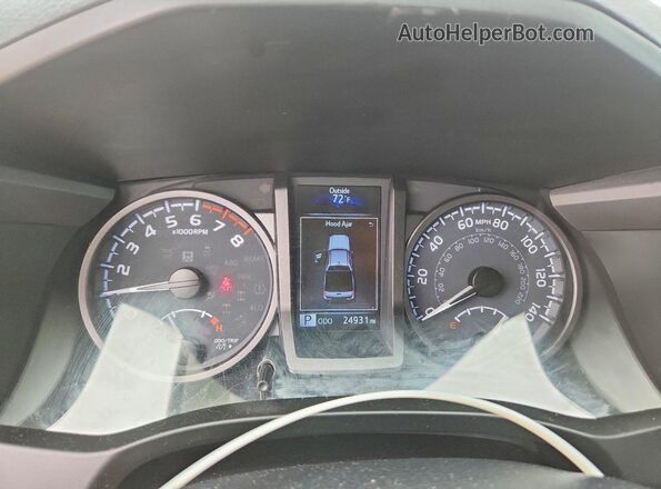 5TFCZ5AN6MX252942 2021 TOYOTA TACOMA Silver Instrument cluster view