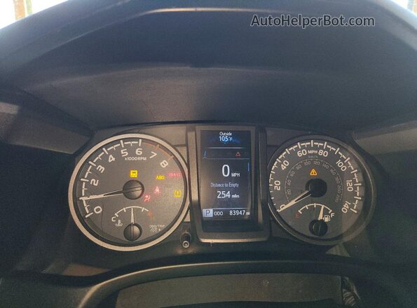5TFCZ5AN7JX163702 2018 TOYOTA TACOMA Tan Vista del cuadro de instrumentos