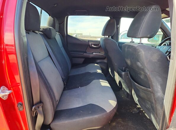 5TFCZ5AN7MX259124 2021 TOYOTA TACOMA Red უკანა სავარძლების ხედი