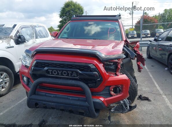 5TFCZ5AN8KX199934 2019 TOYOTA TACOMA Red Widok zestawu wskaźników
