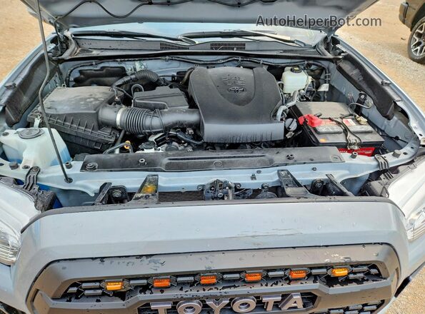 5TFCZ5ANXMX255603 2021 TOYOTA TACOMA Серый Вид задней части салона