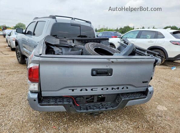 5TFCZ5ANXMX255603 2021 TOYOTA TACOMA Серый Вид сзади