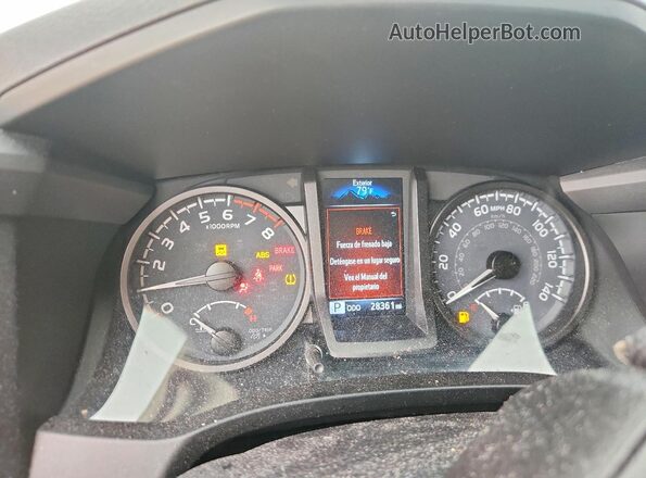 5TFCZ5ANXMX255603 2021 TOYOTA TACOMA Серый Вид щитка приборов