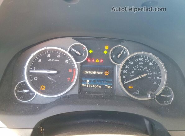 5TFDW5F13GX582660 2016 TOYOTA TUNDRA Black Instrument cluster view