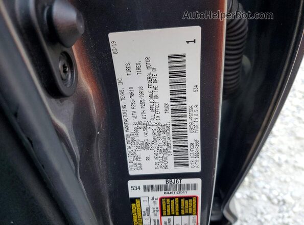 5TFDW5F14KX836031 2019 TOYOTA TUNDRA Gray 