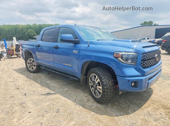 5TFDY5F11KX777384 2019 TOYOTA TUNDRA Blue Front right