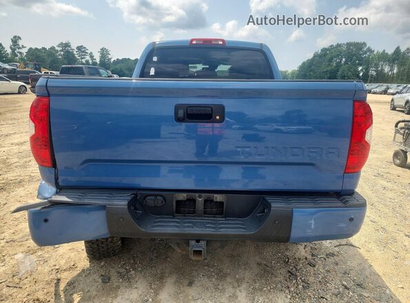 5TFDY5F11KX777384 2019 TOYOTA TUNDRA Blue Rear view