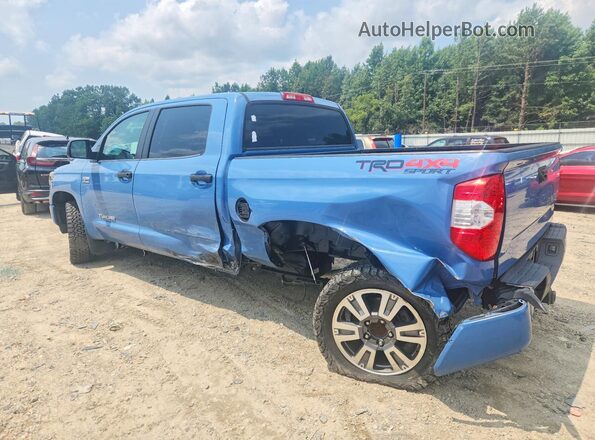 5TFDY5F11KX777384 2019 TOYOTA TUNDRA Blue Rear left