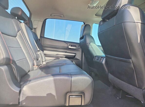 5TFDY5F11KX812313 2019 TOYOTA TUNDRA White Rear seats view