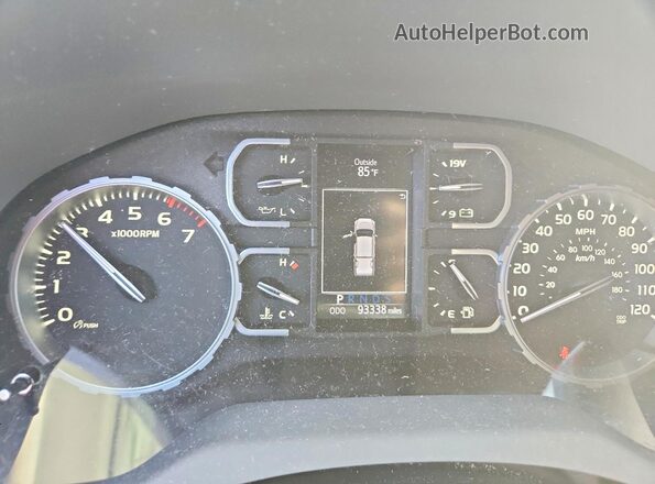 5TFDY5F11KX812313 2019 TOYOTA TUNDRA White Instrument cluster view