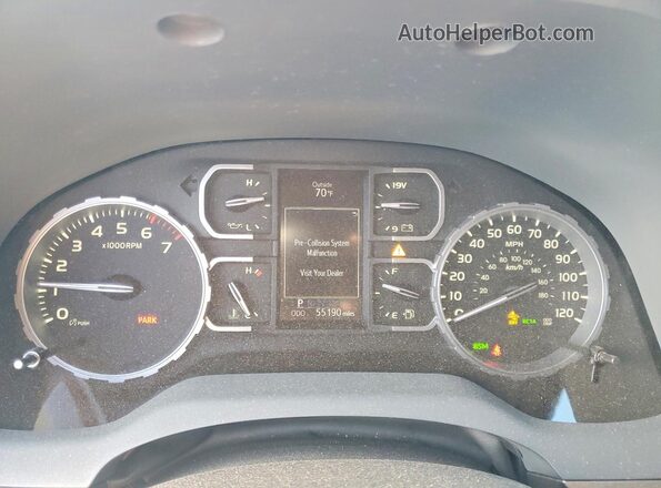 5TFDY5F11KX850348 2019 TOYOTA TUNDRA Black Вид щитка приладів