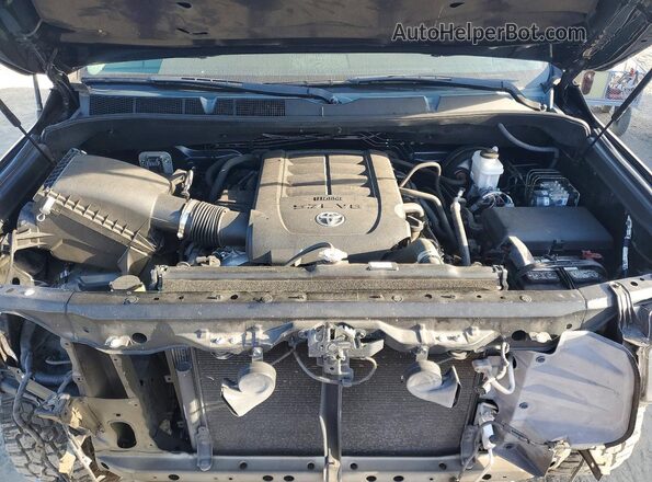 5TFDY5F11KX850348 2019 TOYOTA TUNDRA Black Вид задньої частини салону