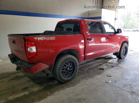 5TFDY5F13KX856684 2019 TOYOTA TUNDRA Red Trasero derecho