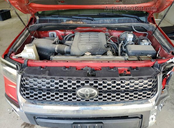 5TFDY5F13KX856684 2019 TOYOTA TUNDRA Red Vista interior trasera