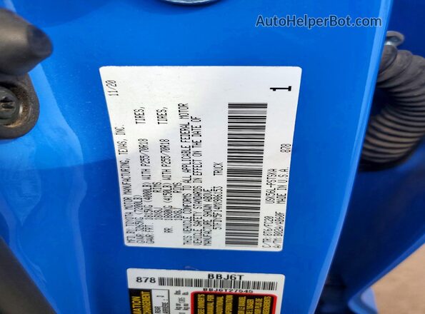 5TFDY5F14MX986153 2021 TOYOTA TUNDRA Blue ძრავის განყოფილების ხედი