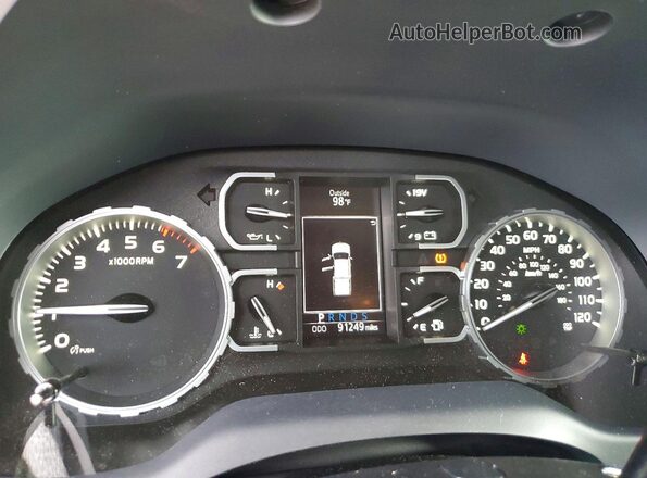 5TFDY5F17KX802191 2019 TOYOTA TUNDRA Tan Widok zestawu wskaźników