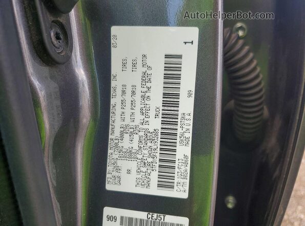 5TFDY5F19LX932085 2020 TOYOTA TUNDRA Gray ძრავის განყოფილების ხედი