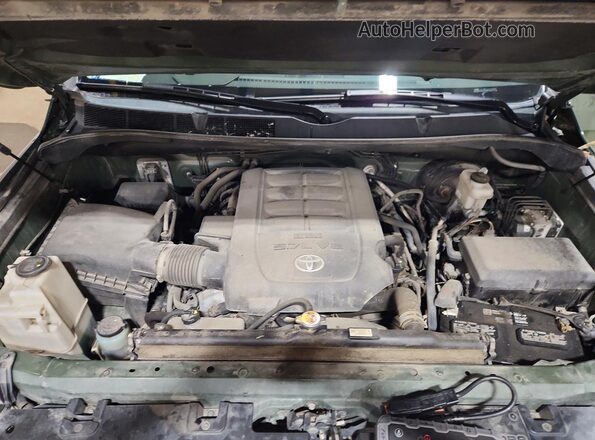 5TFDY5F19MX979439 2021 TOYOTA TUNDRA Green Вид задньої частини салону