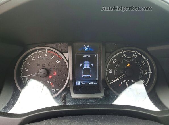 5TFDZ5BNXMX058451 2021 TOYOTA TACOMA Серый Вид щитка приборов