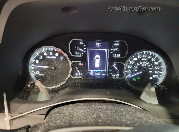 5TFEY5F11KX253317 2019 TOYOTA TUNDRA Белый Вид щитка приборов