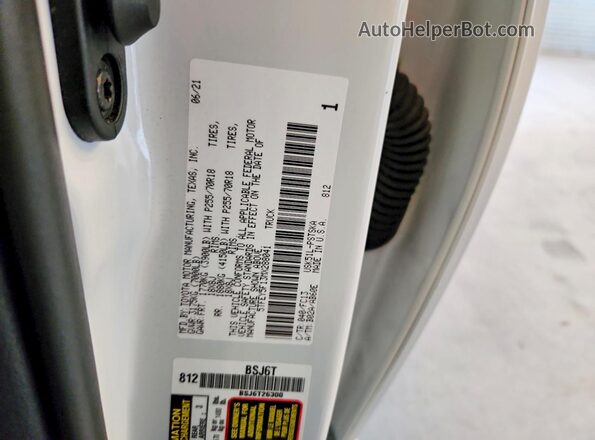 5TFEY5F13MX288041 2021 TOYOTA TUNDRA Белый Вид подкапотного пространства