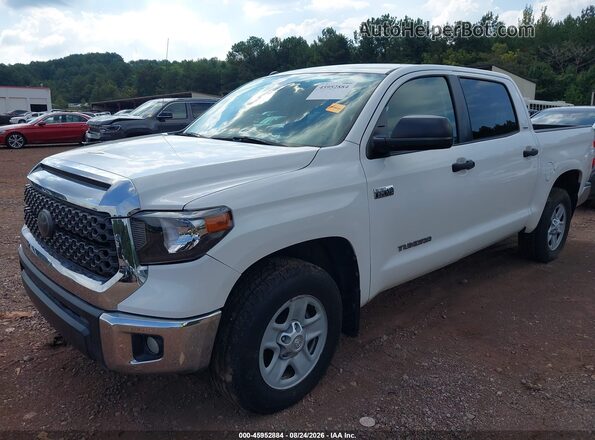 5TFEY5F15JX235594 2018 TOYOTA TUNDRA White Vista tres cuartos delantera izquierda
